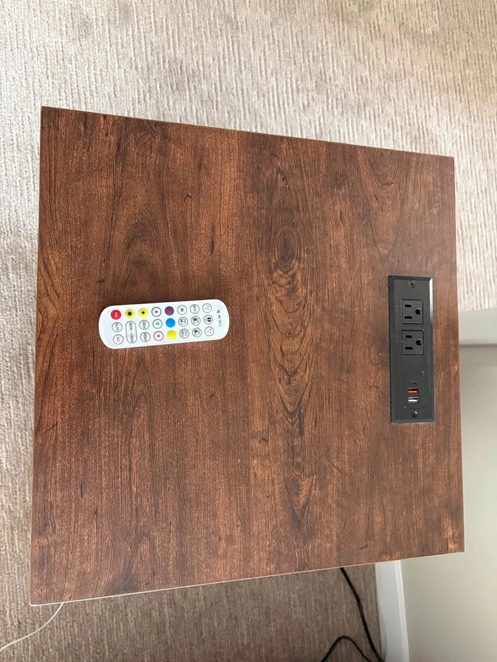 End Table with LED Lighting - photo 3
