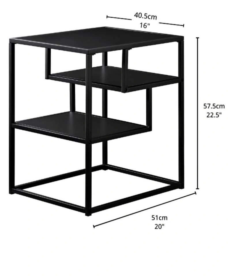 Side Table Wood and Metal