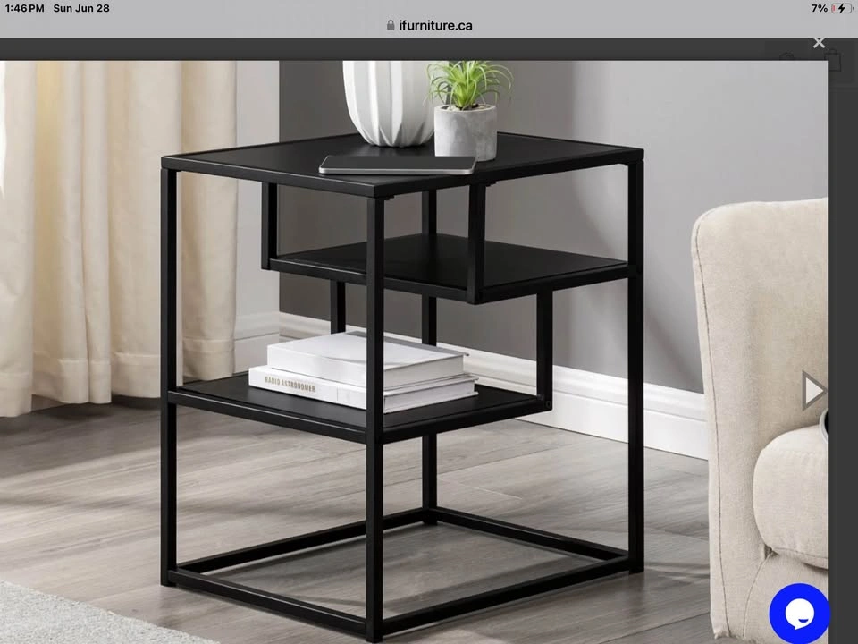 Side Table Wood and Metal - photo 3