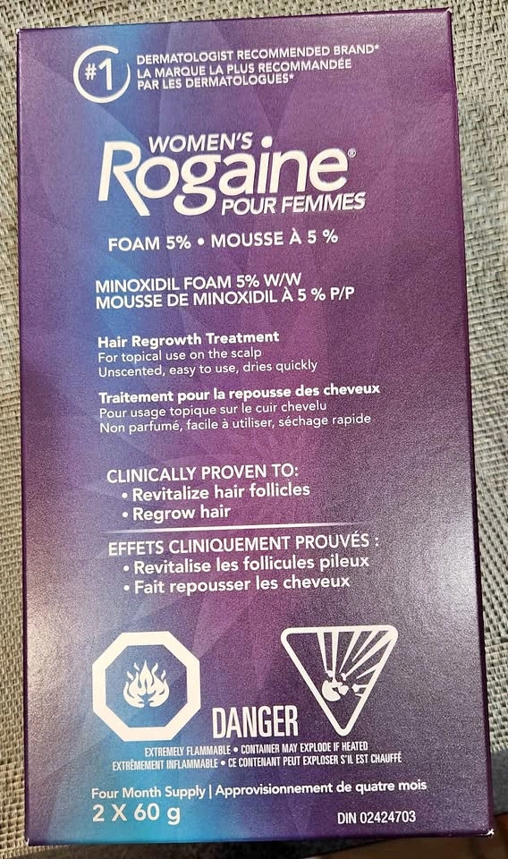 Women's Rogaine 5% Minoxidil Foam Hair Regrowth Treatment