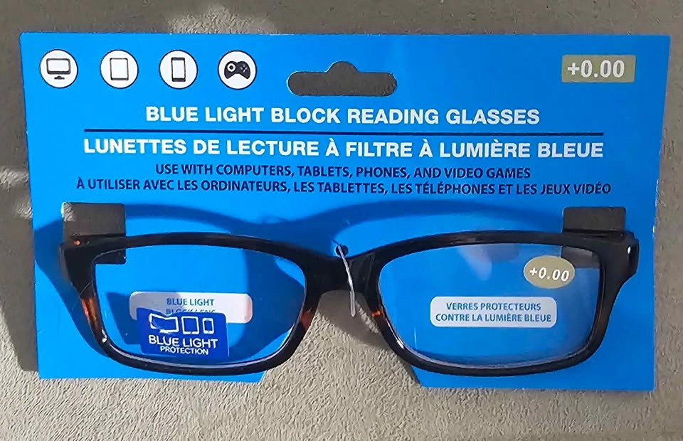 Blue Light Block Reading Glasses +0.00 $1 Each - photo 3