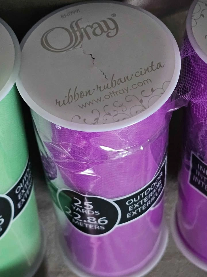 Offray Tulle Ribbon Spools $3 Each or $2/$5 - photo 3