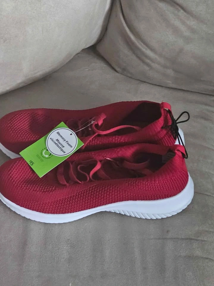 Athletic Works Red Memory Foam Sneakers-Womens Size 9 - photo 4