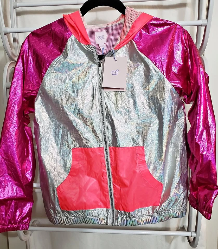 NEW! Girls Hooded, Lined, Water Repellant Windbreaker Jacket