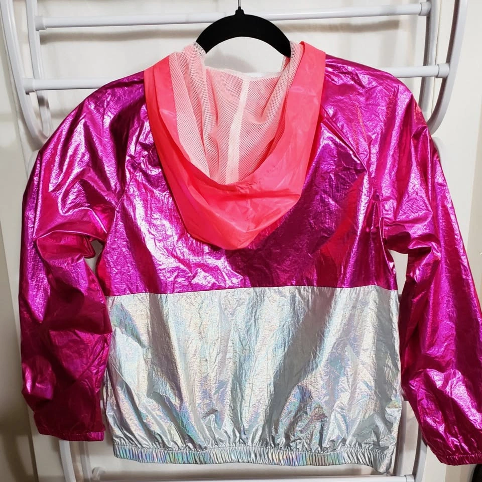 NEW! Girls Hooded, Lined, Water Repellant Windbreaker Jacket - photo 2
