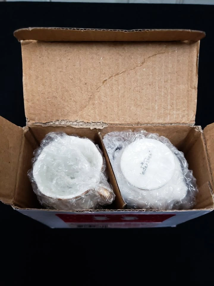 NEW IN BOX! Set of 2 Kate Aspen Tea Time Whimsey Bud Vases - photo 5
