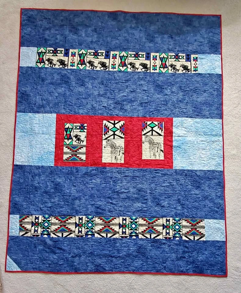 Handmade African Safari Theme Quilt