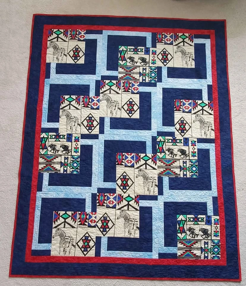 Handmade African Safari Theme Quilt - photo 2
