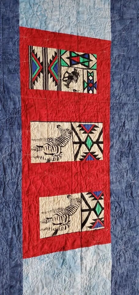Handmade African Safari Theme Quilt - photo 3