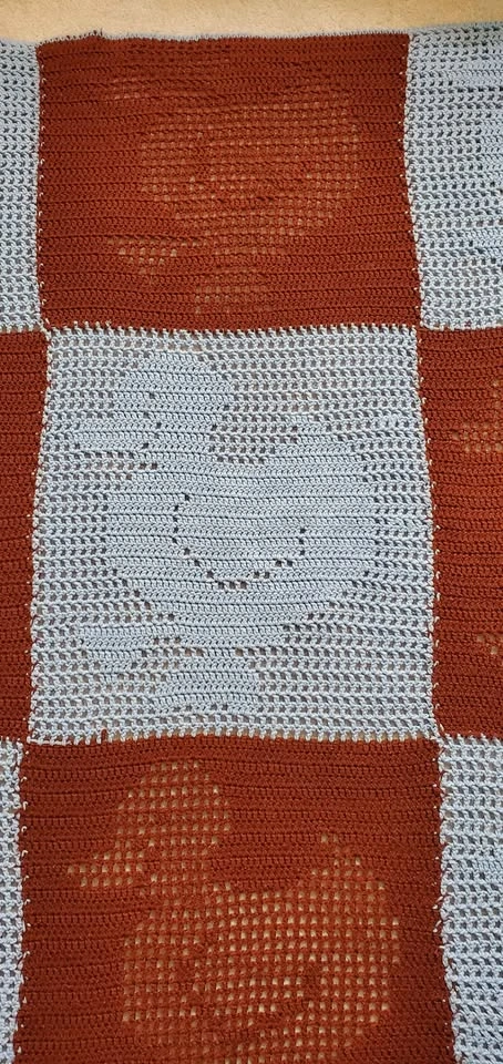 Handmade Crochet Duck Pattern Blanket - photo 2