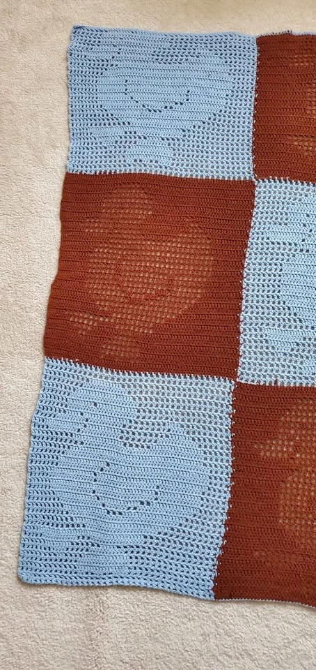 Handmade Crochet Duck Pattern Blanket - photo 4