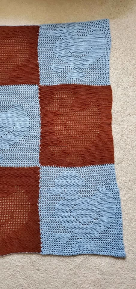 Handmade Crochet Duck Pattern Blanket - photo 5