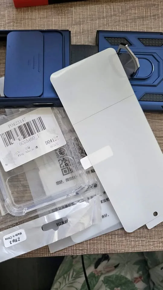 Samsung Z Flip 3 casing and screen protector. thumbnail