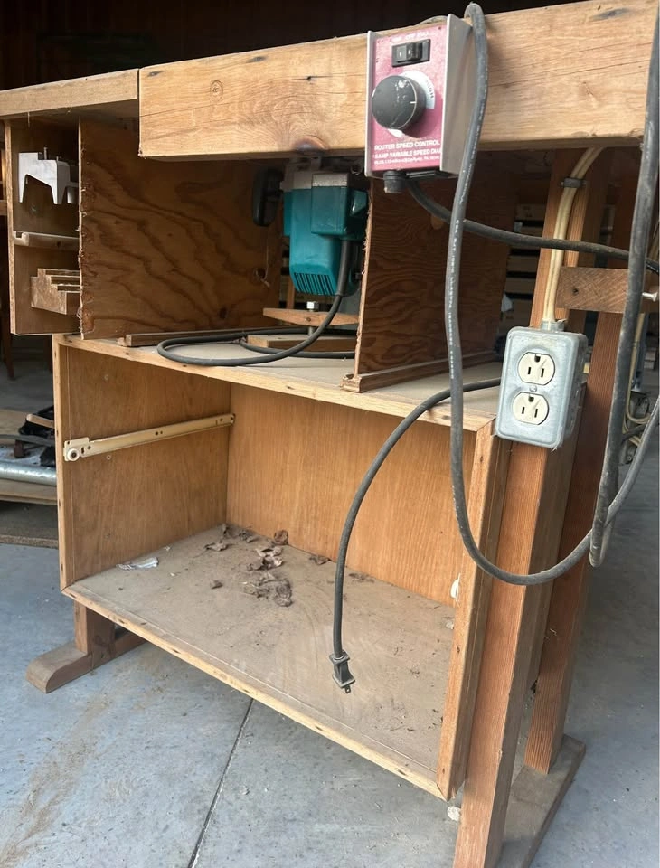 Wood Router Table with Fence & Stand - photo 2