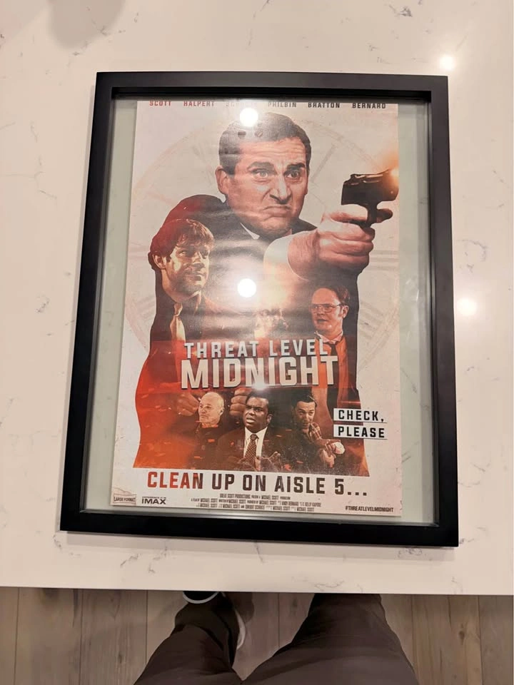 The Office Threat Level Midnight Framed Poster