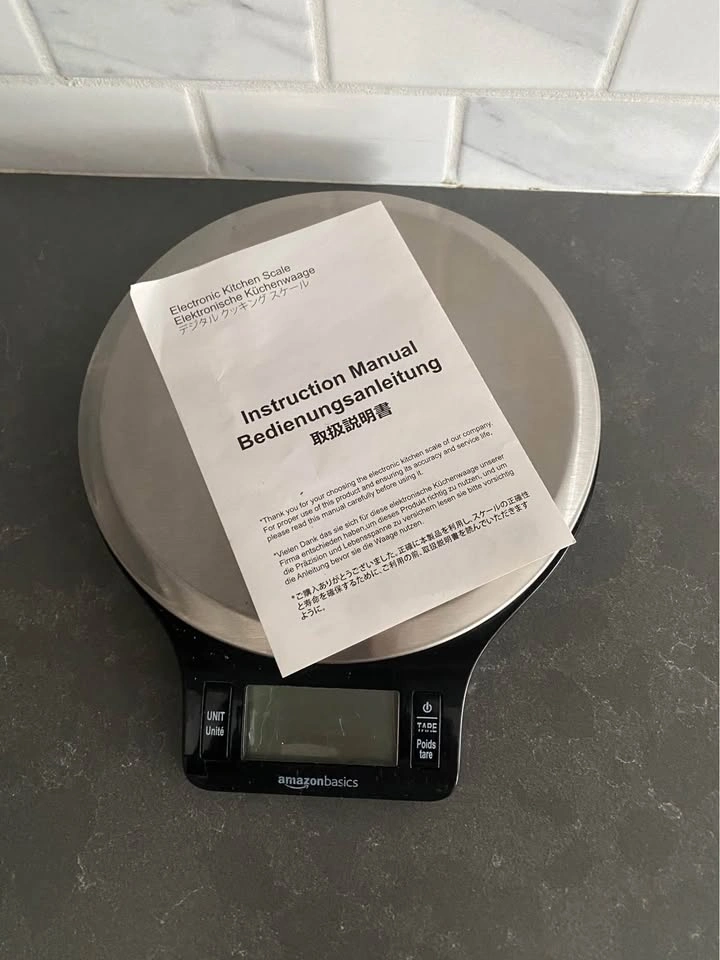 Amazon Basics Digital Kitchen Scale - photo 4