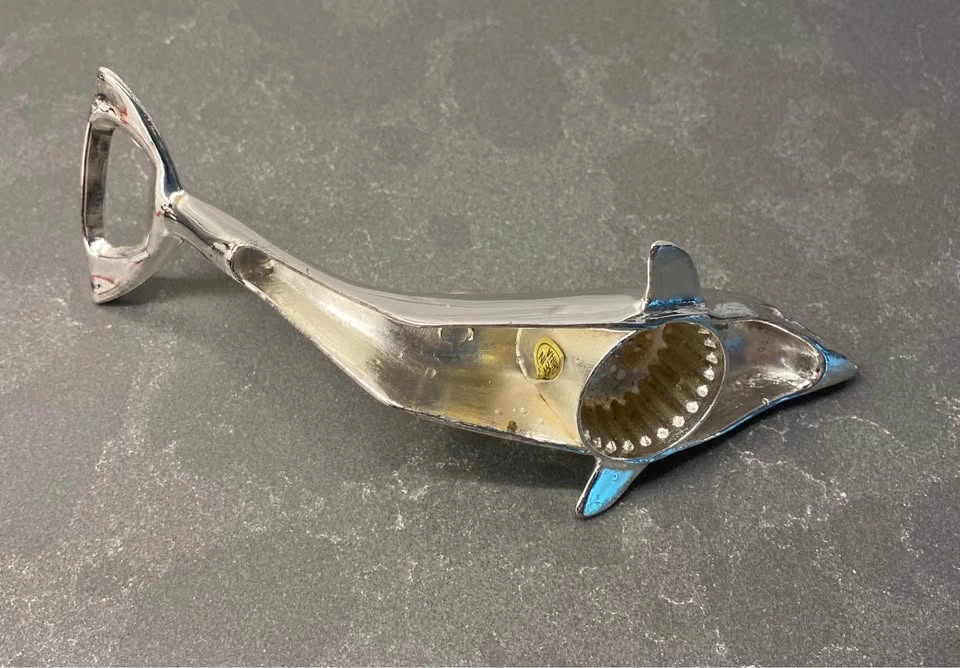 Chrome Dolphin Bottle Opener and Nutcracker - photo 4