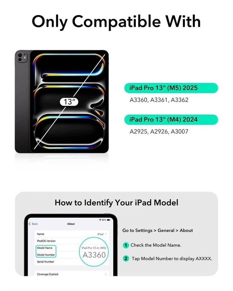 ESR [Upgraded] iPad Pro 13 Inch Case CM258 - photo 2