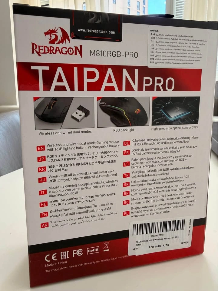 Redragon M810 Pro Wireless Gaming Mouse, 10000 DPI - photo 2