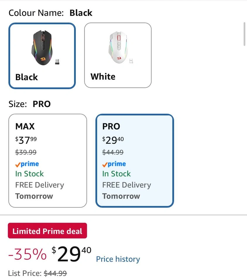 Redragon M810 Pro Wireless Gaming Mouse, 10000 DPI - photo 4