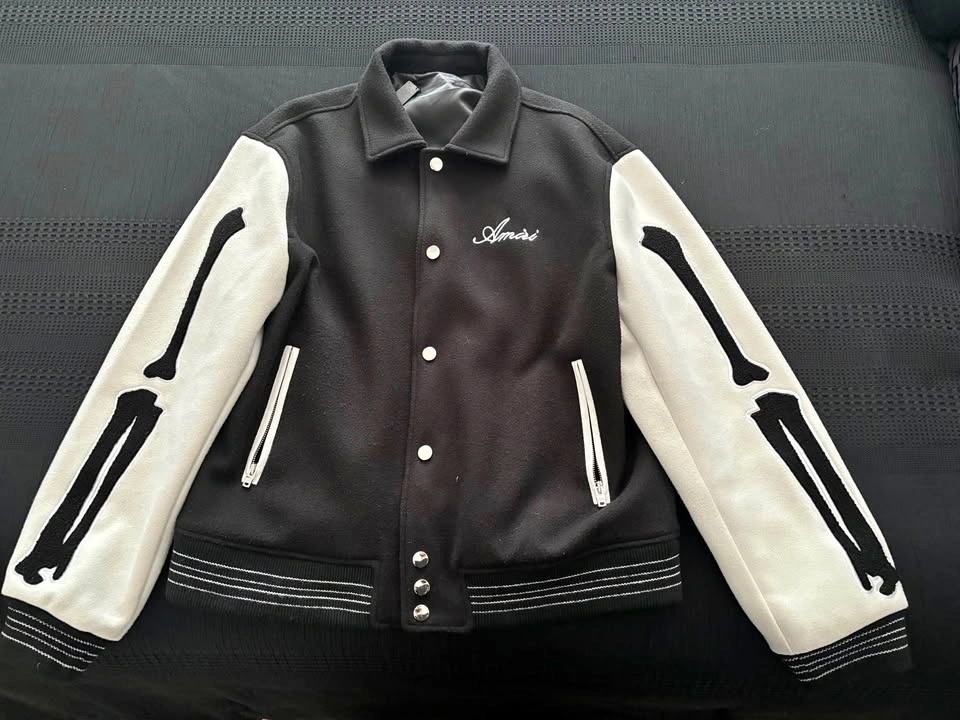 Mike Amiri Varsity Jacket (Black/White)
