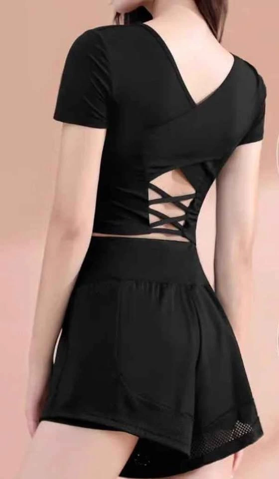 Black Cropped Workout Top – Mint Condition - photo 2