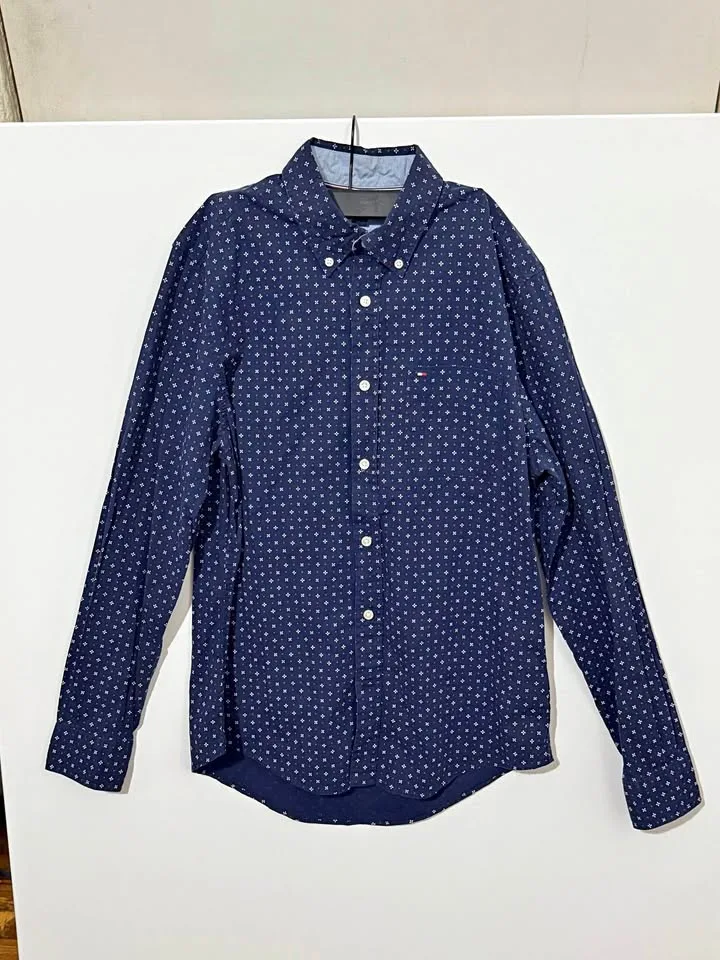 Tommy Hilfiger Blue Long Sleeve Shirt Size S/P thumbnail