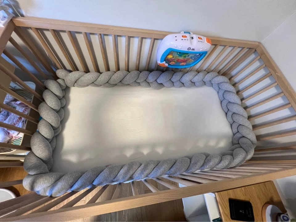 Braid cushion (crib bumper/tummy time pillow) - photo 2
