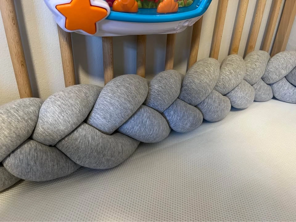 Braid cushion (crib bumper/tummy time pillow) - photo 3