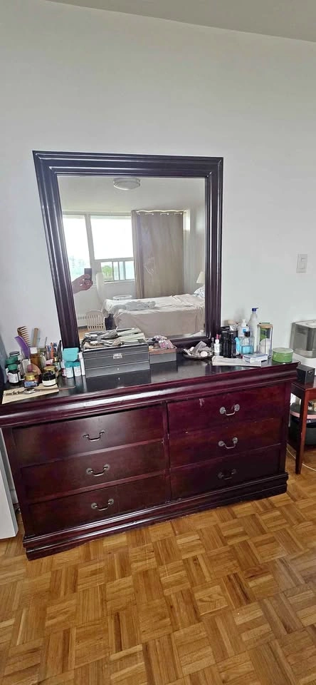 Dresser with mirror