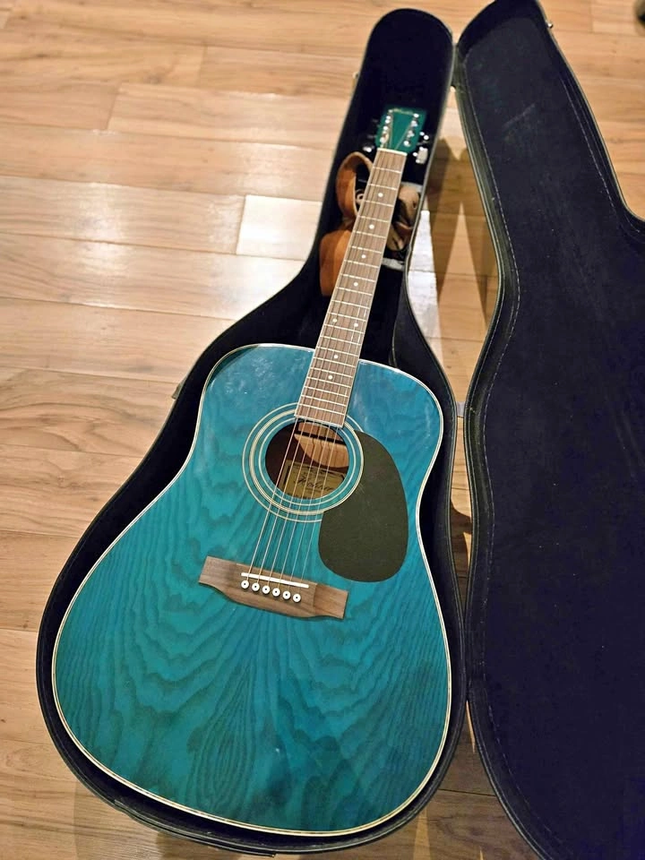 Rare Emerald Green Hohner Acoustic Guitar Bundle
