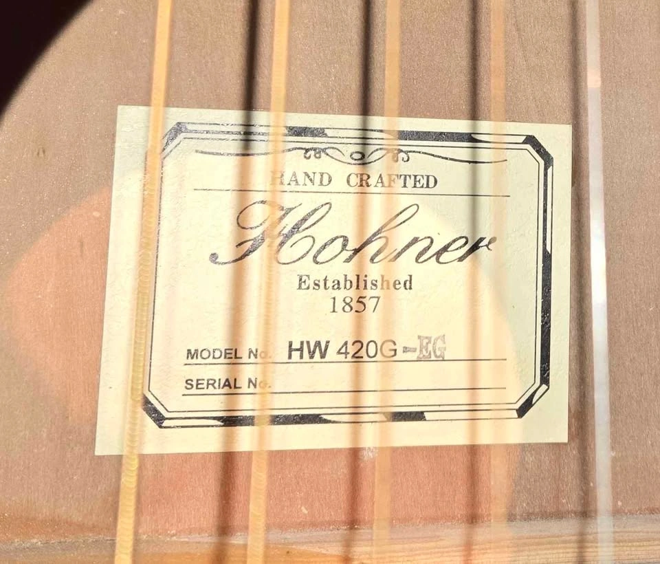 Rare Emerald Green Hohner Acoustic Guitar Bundle - photo 3