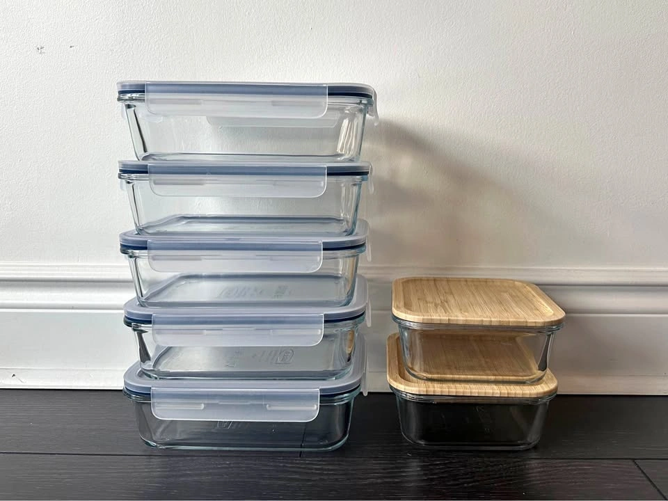 Glass Food Storage Containers – Set of 7 | Airtight & Leakproof