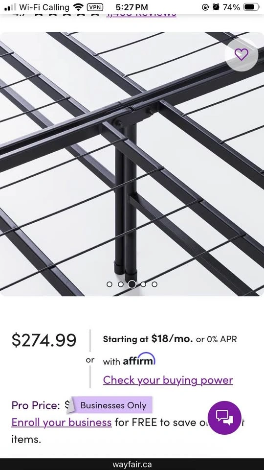 King size base / foundation - photo 3