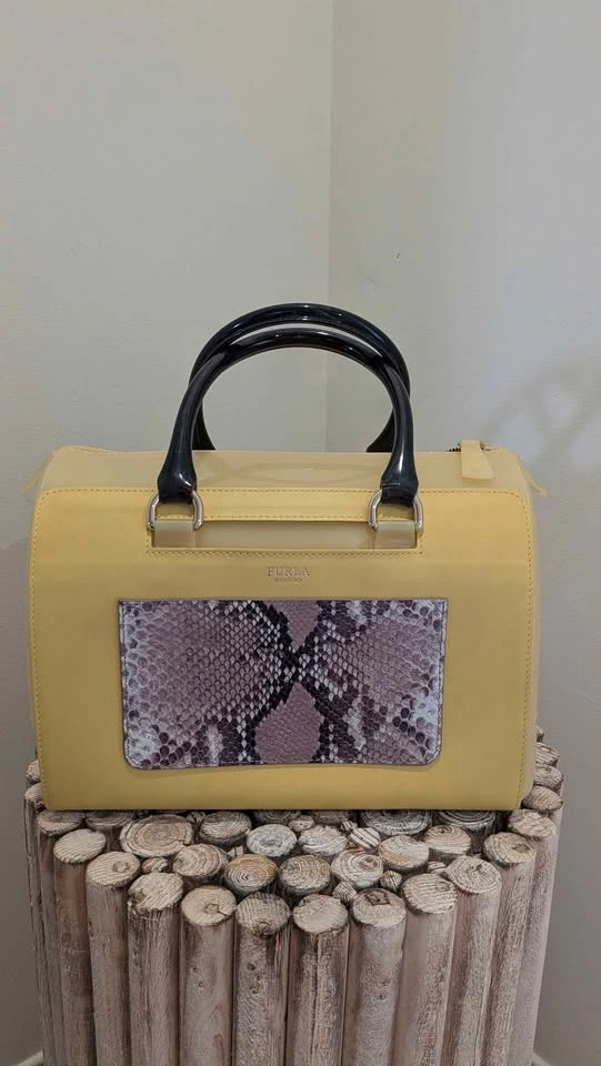 Brand New: Furla Candy Bag with Snakeskin Detail - photo 2