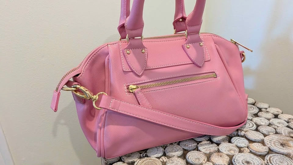 Samantha Thavasa Pink Saffiano Leather Satchel - photo 4