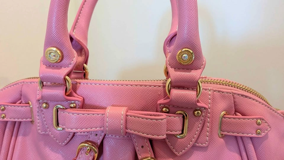 Samantha Thavasa Pink Saffiano Leather Satchel - photo 5