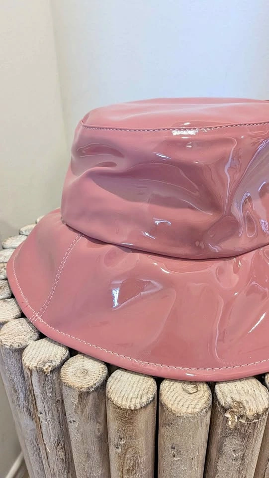 Brand New ASN Pink Patent Bucket Hat