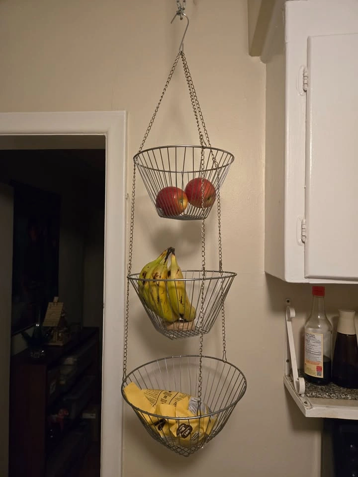 Chrome hanging fruit baskets - photo 2