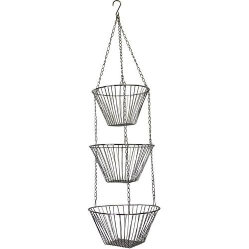 Chrome hanging fruit baskets - photo 3