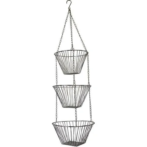 Chrome hanging fruit baskets - photo 3