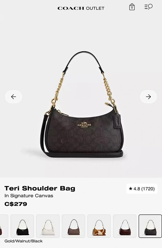 Coach Teri Shoulder Bag