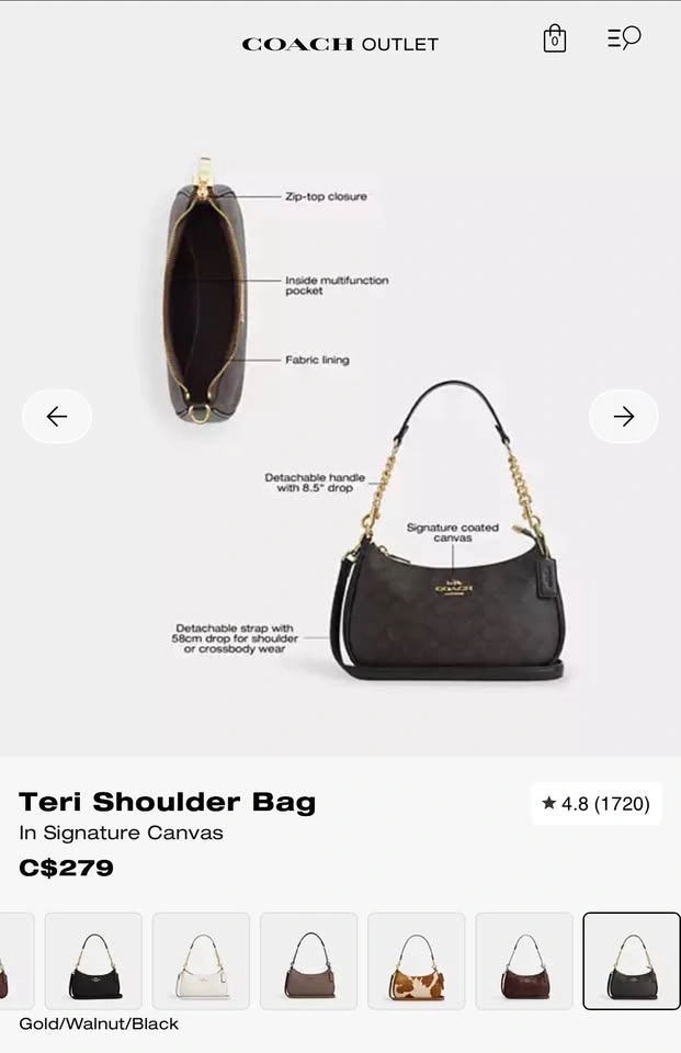 Coach Teri Shoulder Bag - photo 2