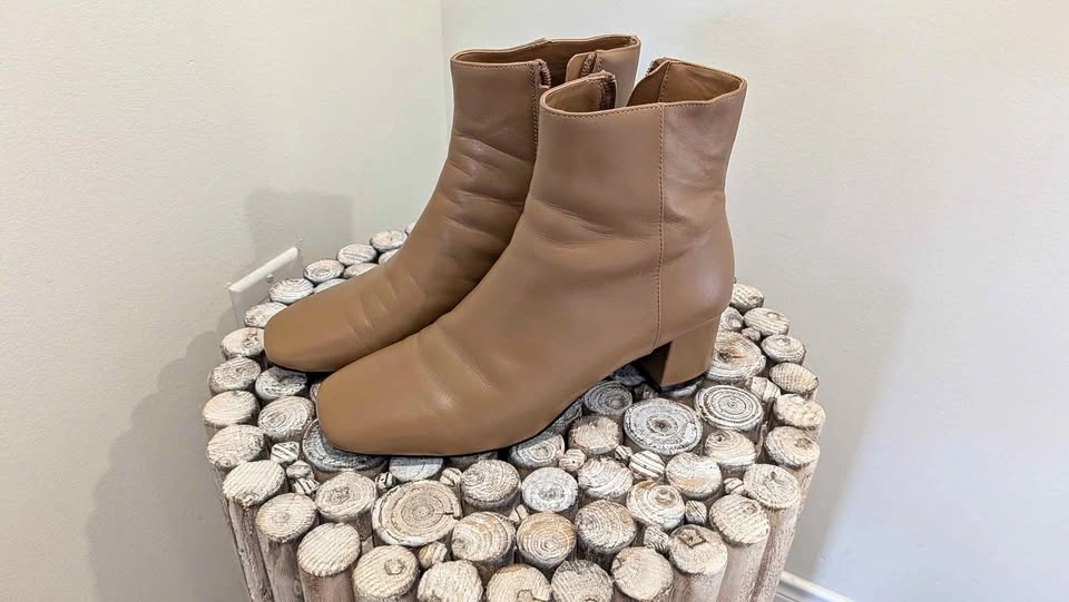 Tan ankle boots
