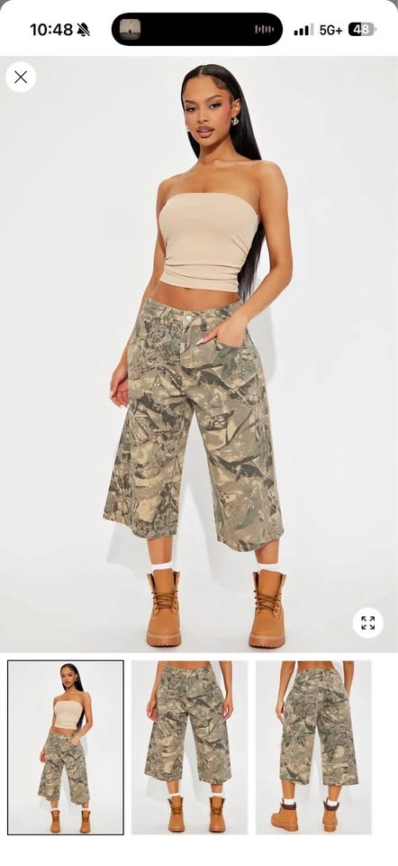 Camouflage shorts Y2K size large