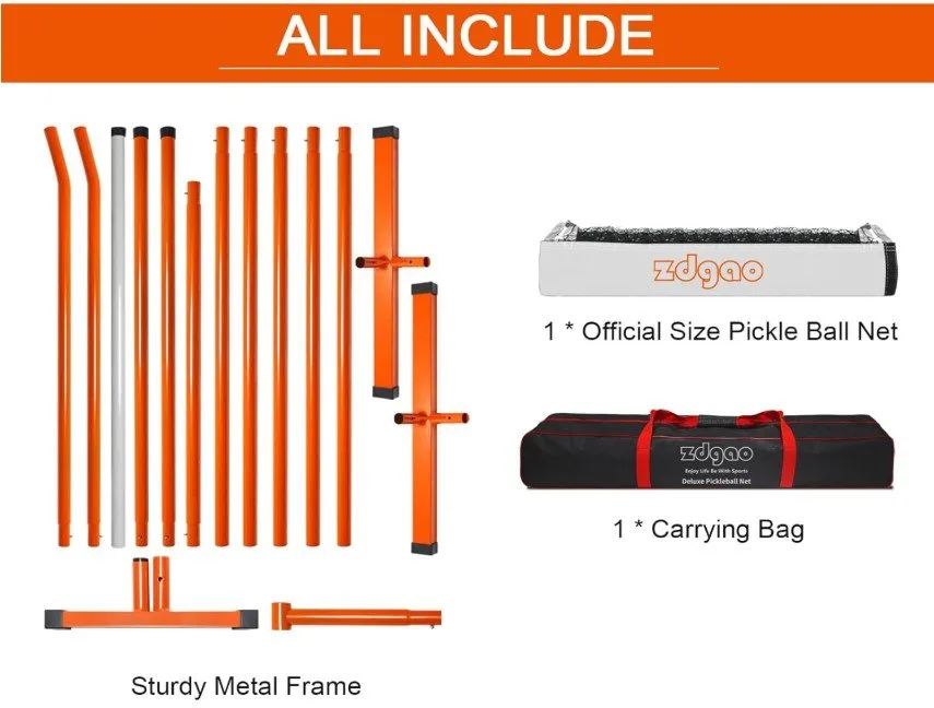 New in Box Portable Pickleball Net 22 x 3ft image indicator(6)