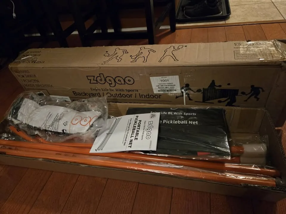 New in Box Portable Pickleball Net 22 x 3ft image indicator(7)