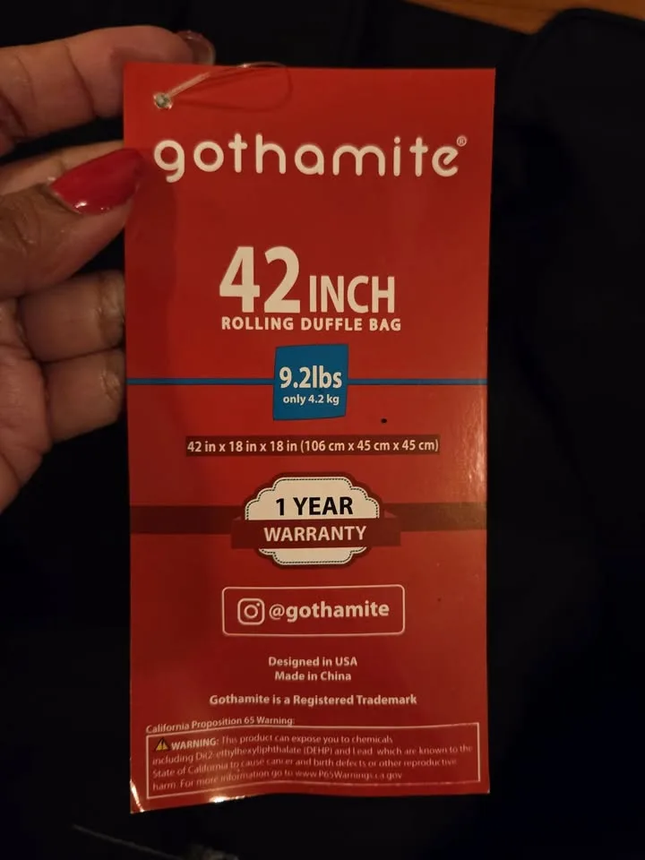 Archibolt 42-inch Rolling Duffel Bag - Brand New image indicator(4)