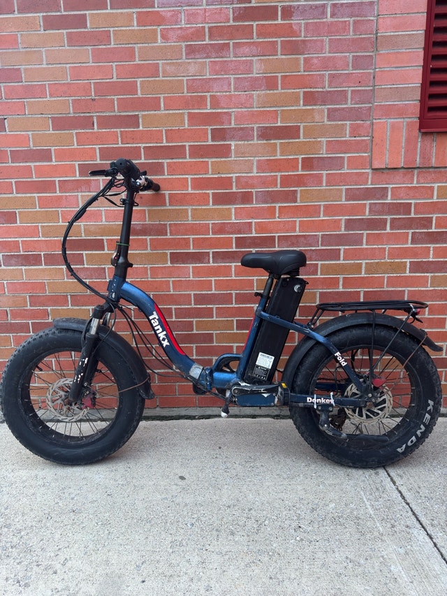 Tankx Donkey Fold Electric Fat Tire Ebike + Helmet - photo 2
