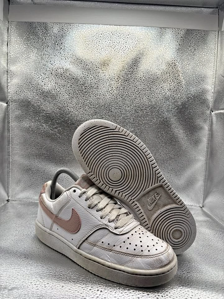 Nike court vision low rose swoosh